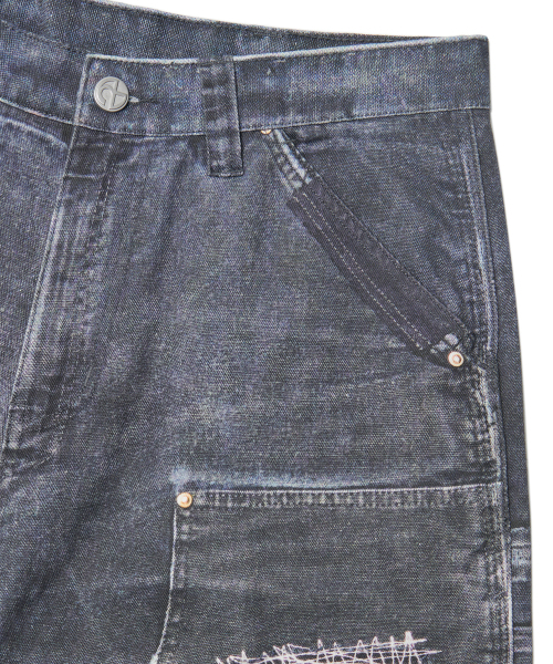 NOMANUAL(NOMANUAL)の「PRINTED DOUBLE KNEE PANTS - BLACK(デニムパンツ・レディース・その他・MEDIUM/LARGE/X-LARGE)」の6枚目の写真