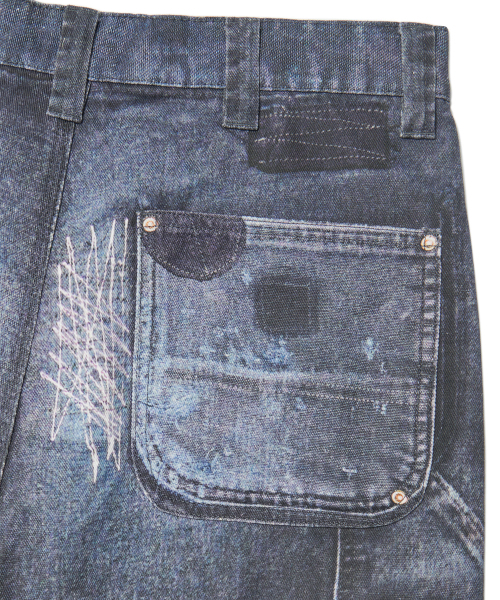 NOMANUAL(NOMANUAL)の「PRINTED DOUBLE KNEE PANTS - BLACK(デニムパンツ・レディース・その他・MEDIUM/LARGE/X-LARGE)」の8枚目の写真