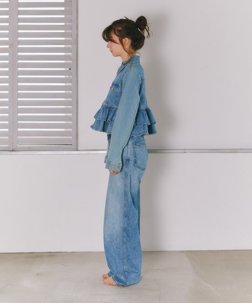 mieya mieya】mieya frill denim JK /フリルデニムジャケット 【公式通販】
