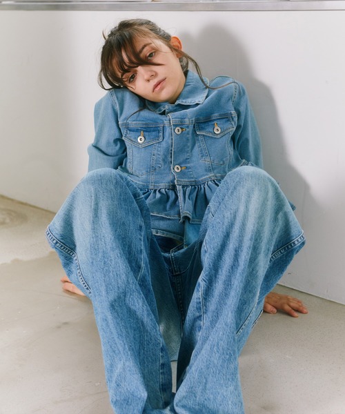 mieya mieya】mieya frill denim JK /フリルデニムジャケット 【公式通販】