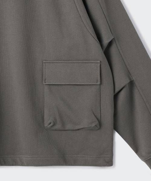 MUSINSA STANDARD（ムシンサスタンダード）の「[シティレジャー] オーバーサイズフードパーカースウェットシャツ [グレー]（パーカー・メンズ・その他・SMALL/LARGE/X-LARGE/XX-LARGE/XXX-LARGE）」の3枚目の写真