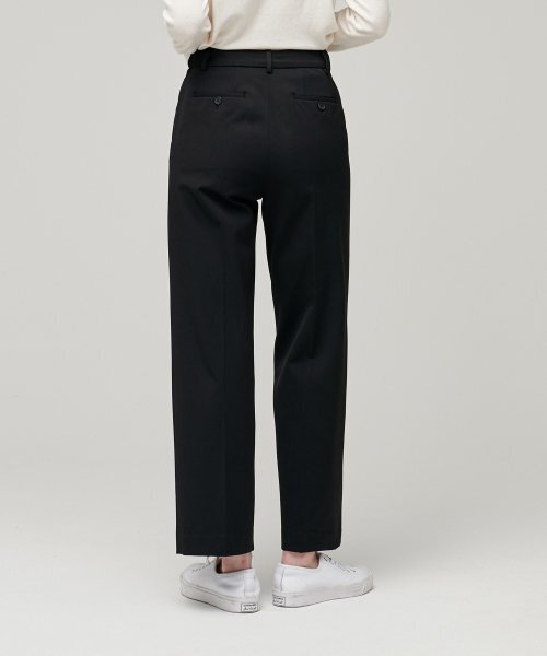 MUSINSA STANDARD WOMAN（ムシンサスタンダードウーマン）の「ウィメンズヘビーウェイト裏起毛ストレートヒドゥンバンディングスラックス[ブラック]（スラックス・レディース・その他・30/31/24/25/26/27/28/29）」の2枚目の写真
