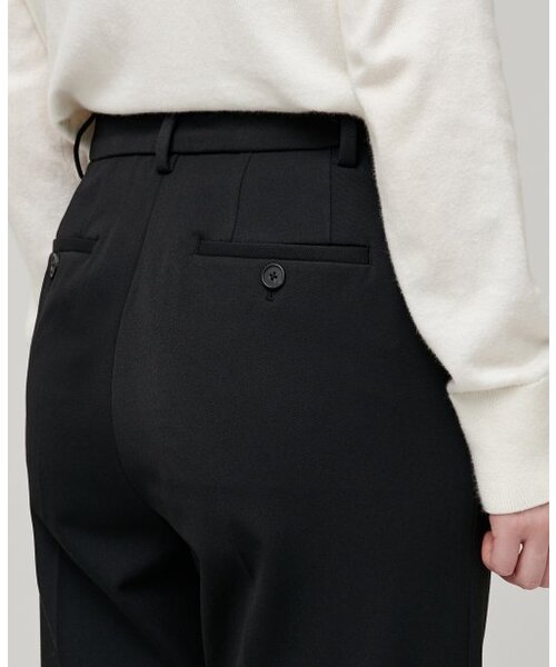 MUSINSA STANDARD WOMAN（ムシンサスタンダードウーマン）の「ウィメンズヘビーウェイト裏起毛ストレートヒドゥンバンディングスラックス[ブラック]（スラックス・レディース・その他・30/31/24/25/26/27/28/29）」の7枚目の写真