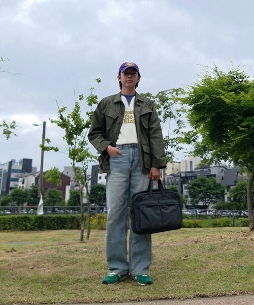 MUSINSA STANDARD（ムシンサスタンダード）の「[クールタンダード] ビッグブラシエクストラワイドデニムパンツ [ライトインディゴ]（デニムパンツ・メンズ・その他・30/31/33/27/28/29/40/38/42/36/34/32/26）」の7枚目の写真