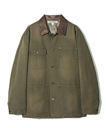 PARTIMENTO（パルティメント）の「3Mシンサレート VTGウォッシュドチョアジャケット[キルティング裏地]カーキ（ダウンジャケット/コート）」