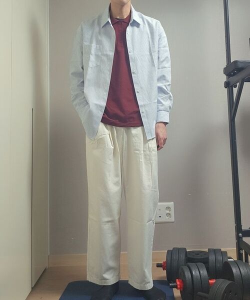 MUSINSA STANDARD（ムシンサスタンダード）の「スリータックセミバルーンチノパンツ[クリーム]（その他パンツ・メンズ・その他・40/38/42/36/32/30/31/33/26/27/28/29）」の14枚目の写真