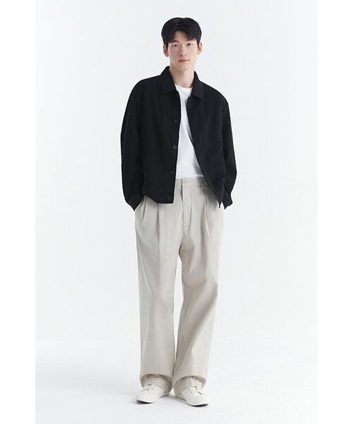 MUSINSA STANDARD（ムシンサスタンダード）の「スリータックセミバルーンチノパンツ[クリーム]（その他パンツ・メンズ・その他・40/38/42/36/32/30/31/33/26/27/28/29）」の16枚目の写真