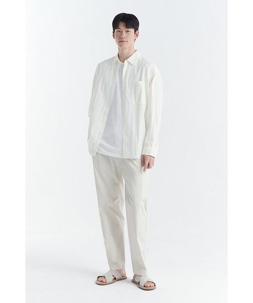 MUSINSA STANDARD（ムシンサスタンダード）の「スリータックセミバルーンチノパンツ[クリーム]（その他パンツ・メンズ・その他・40/38/42/36/32/30/31/33/26/27/28/29）」の17枚目の写真