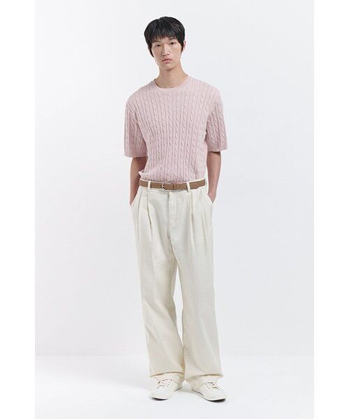 MUSINSA STANDARD（ムシンサスタンダード）の「スリータックセミバルーンチノパンツ[クリーム]（その他パンツ・メンズ・その他・40/38/42/36/32/30/31/33/26/27/28/29）」の21枚目の写真