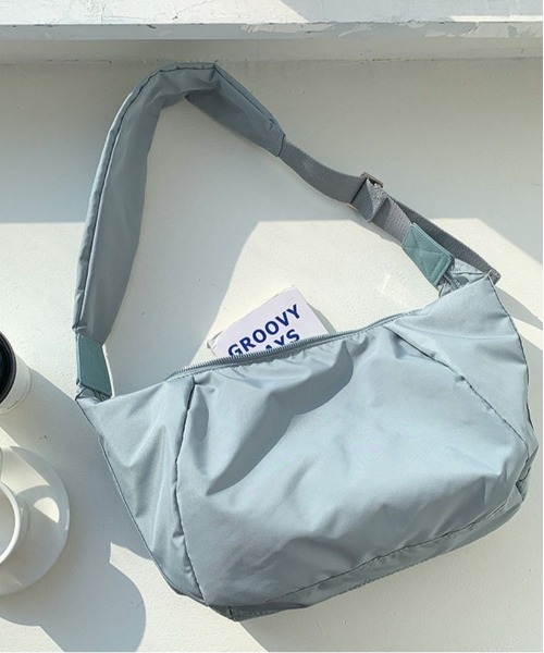 BACKYARD FAMILY(バックヤードファミリー)の「ショルダーバッグ kbag06(ショルダーバッグ・レディース・クリーム/ブルー/カーキ/ブラック/アーミー/ホワイト/グリーン/キャメル/グレー/ピンク・FREE)」の8枚目の写真