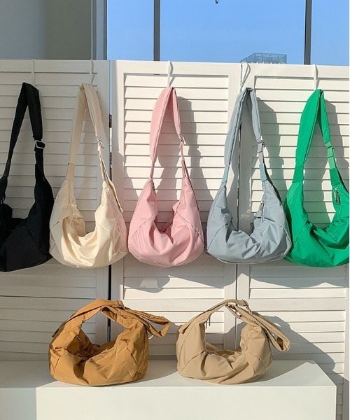 BACKYARD FAMILY(バックヤードファミリー)の「ショルダーバッグ kbag06(ショルダーバッグ・レディース・クリーム/ブルー/カーキ/ブラック/アーミー/ホワイト/グリーン/キャメル/グレー/ピンク・FREE)」の15枚目の写真