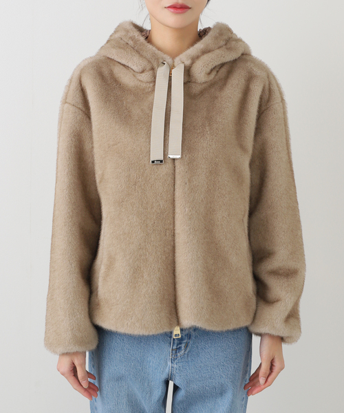 IENA(イエナ)の「HERNO/ヘルノ ECO FAR BZ ブルゾン GI000318D(その他アウター・レディース・ベージュ/グレー・36/38)」の16枚目の写真