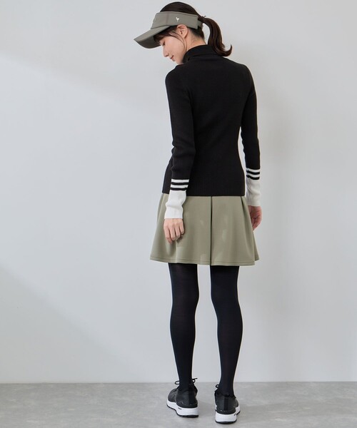 JUN&ROPE'(ジュンアンドロペ)の「バイカラー切替リブタートルニット/Oggi掲載(ニット/セーター・レディース・ブラック/ホワイト/サックスブルー/ピンク・L/M/S)」の11枚目の写真