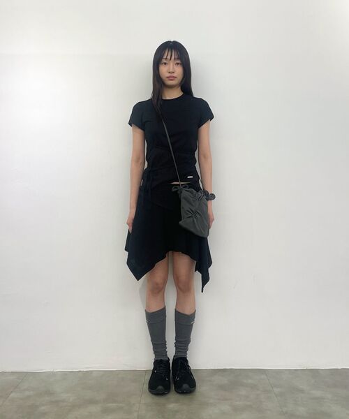 Miseki SEOUL（ミセキソウル）の「Shirring knee socks CHARCOAL（ソックス/靴下・レディース・その他・OS）」の4枚目の写真