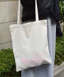 ＆soiree（アンドソワレ）の「【＆soiree】メッセージロゴプリントトート（トートバッグ）」