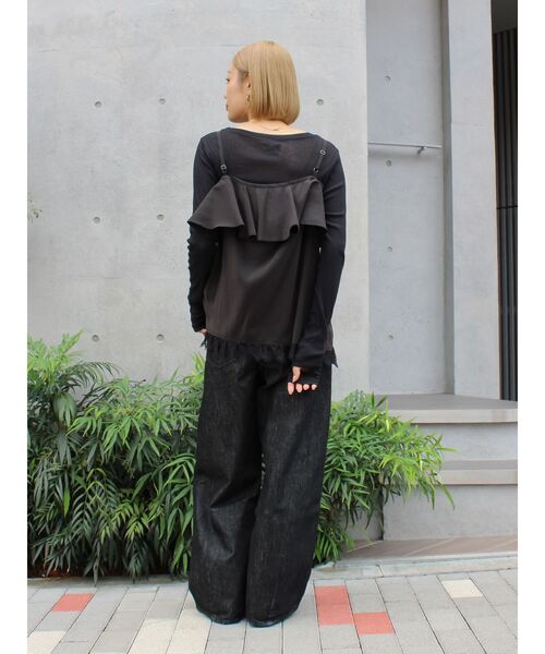 Ungrid（アングリッド）の「フィブツイルフリルキャミ（キャミソール・レディース・ブラック/オフホワイト/イエロー・FREE）」の15枚目の写真