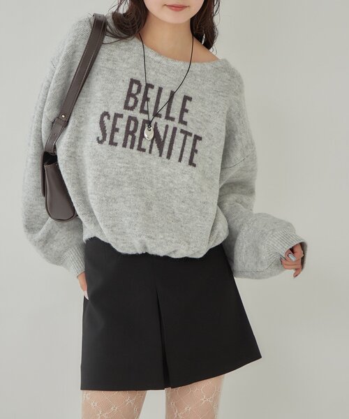 セール】BIGロゴドロストニット（ニット/セーター）｜mystic