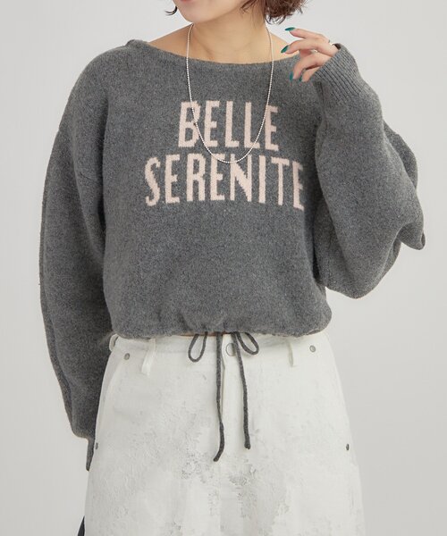 セール】BIGロゴドロストニット（ニット/セーター）｜mystic