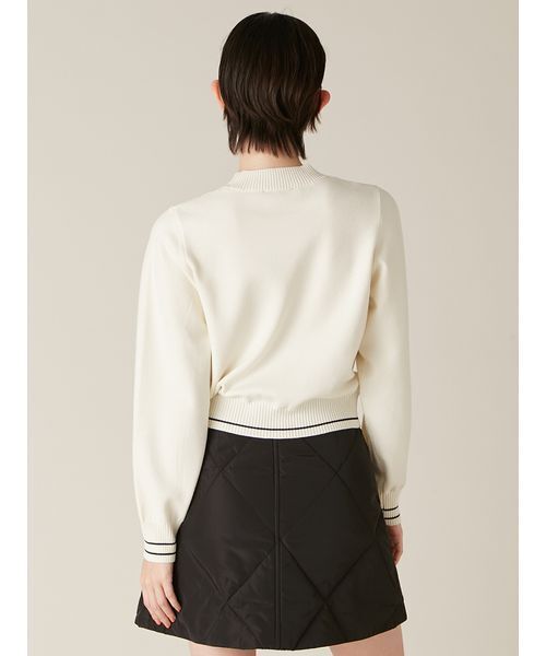 LILY BROWN（リリーブラウン）の「【LILY BROWN×MARY QUANT】ジャガードロゴニットトップス（ニット/セーター・レディース・ネイビー/ブルー/ホワイト・F）」の17枚目の写真