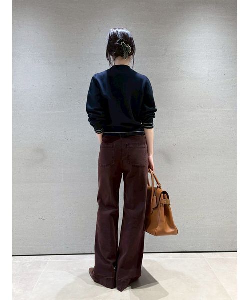 LILY BROWN(リリーブラウン)の「【LILY BROWN×MARY QUANT】ジャガードロゴニットトップス(ニット/セーター・レディース・ネイビー/ブルー/ホワイト・F)」の22枚目の写真