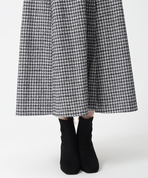 31 Sons de mode（トランテアン　ソン　ドゥ　モード）の「2025秋冬新作 カットジャガードフレアワンピース（ワンピース・レディース・ブルー/ブラック/ベージュ・S/M）」の15枚目の写真