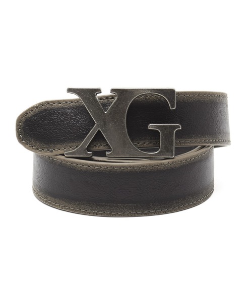 X-girl（エックスガール）の「XG EMBLEM CLASP FAUX LEATHER BELT（ベルト・レディース・ブラウン/ブラック・ONE SIZE）」の6枚目の写真