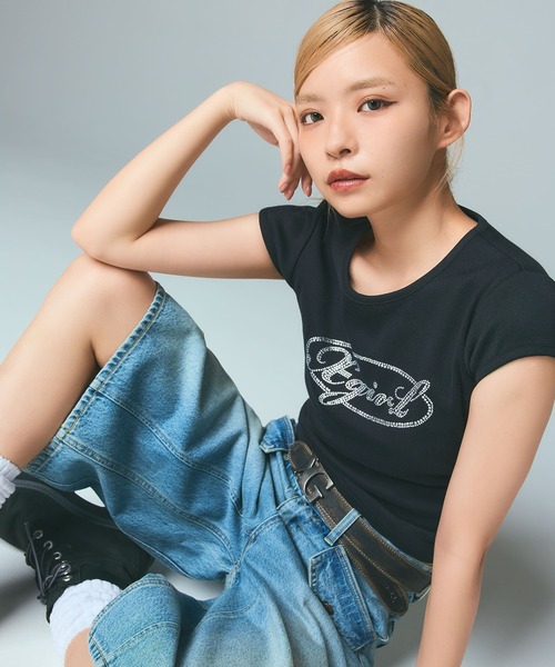 X-girl（エックスガール）の「XG EMBLEM CLASP FAUX LEATHER BELT（ベルト・レディース・ブラウン/ブラック・ONE SIZE）」の15枚目の写真