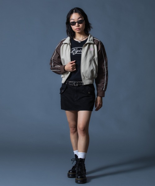 X-girl（エックスガール）の「XG EMBLEM CLASP FAUX LEATHER BELT（ベルト・レディース・ブラウン/ブラック・ONE SIZE）」の18枚目の写真