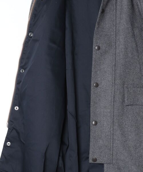 Barbour（バブアー）の「【SNOWDON / スノードン】"JAPAN LIMITED" ウール ロング コート（ステンカラーコート・メンズ・グレー・36/38/34/40）」の12枚目の写真