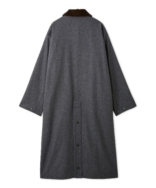 Barbour（バブアー）の「【SNOWDON / スノードン】"JAPAN LIMITED" ウール ロング コート（ステンカラーコート・メンズ・グレー・36/38/34/40）」の10枚目の写真