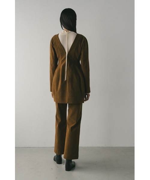 STYLEMIXER(スタイルミキサー)の「コーデュロイセミフレアパンツ(その他パンツ・レディース・アイボリー/ネイビー/キャメル・SMALL/MEDIUM)」の5枚目の写真