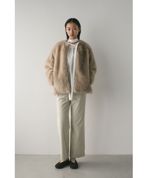 STYLEMIXER(スタイルミキサー)の「コーデュロイセミフレアパンツ(その他パンツ・レディース・アイボリー/ネイビー/キャメル・SMALL/MEDIUM)」の7枚目の写真