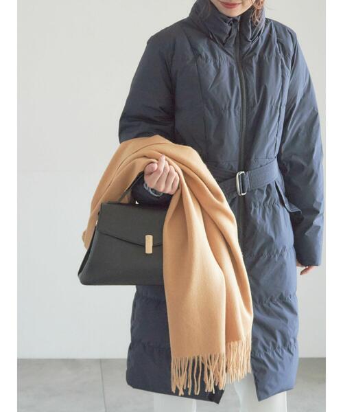 Te chichi（テチチ）の「ウールプレーンストール（ストール/ショール・レディース・シルバーグレー/ボルドー/キャメル/オフホワイト・F）」の3枚目の写真