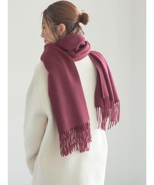 Te chichi（テチチ）の「ウールプレーンストール（ストール/ショール・レディース・シルバーグレー/ボルドー/キャメル/オフホワイト・F）」の15枚目の写真