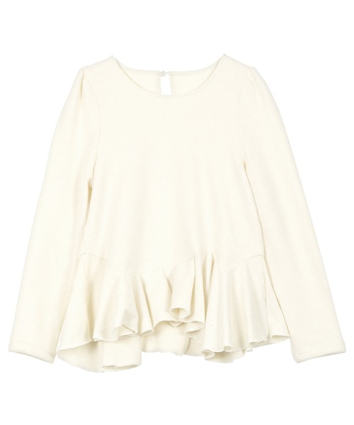 KOBE LETTUCE(コウベレタス)の「アシンメトリーペプラムトップス(Tシャツ/カットソー・レディース・ベージュ/ピンク/オフホワイト/ブラック・M)」の12枚目の写真