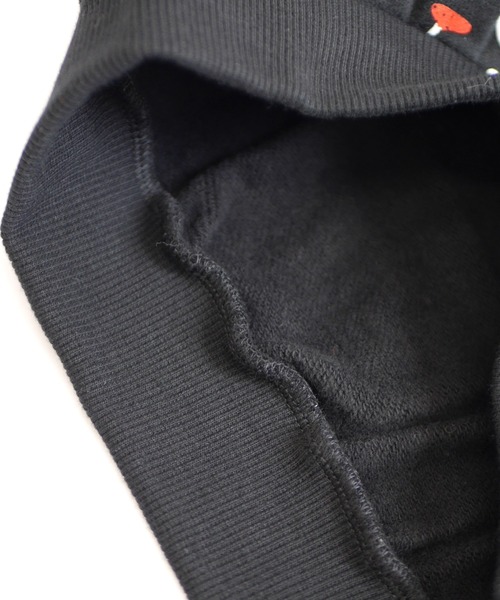 MAKE YOUR DAY（メイクユアデイ）の「キャッツアイ裏起毛総柄トレーナー■80～140cm（スウェット・キッズ・ブラック/アイボリー・80/90/100/110/120/130/140）」の12枚目の写真