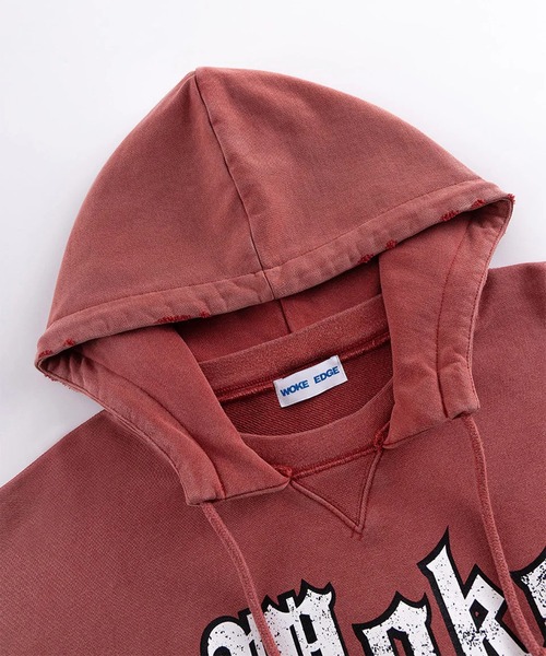 WOKE EDGE(ウォークエッジ)の「After Hoodie(パーカー・メンズ・ブラック/レッド・M/L)」の11枚目の写真