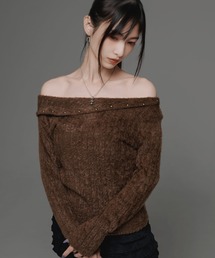 『.KOM/ドットケーオーエム』オフショルダーロングスリーブ【GC】