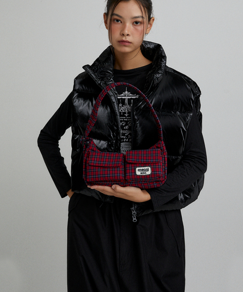 MACNI(マクニ)の「TWO POCKET MINI HOBO BAG RED CHECK(ショルダーバッグ・レディース・その他・FREE)」の18枚目の写真