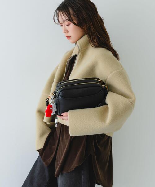 RODE SKO（ロデスコ）の「フロントポケットショルダーバッグ（ショルダーバッグ・レディース・ブルー/ブラック/ベージュ・ONE）」の9枚目の写真