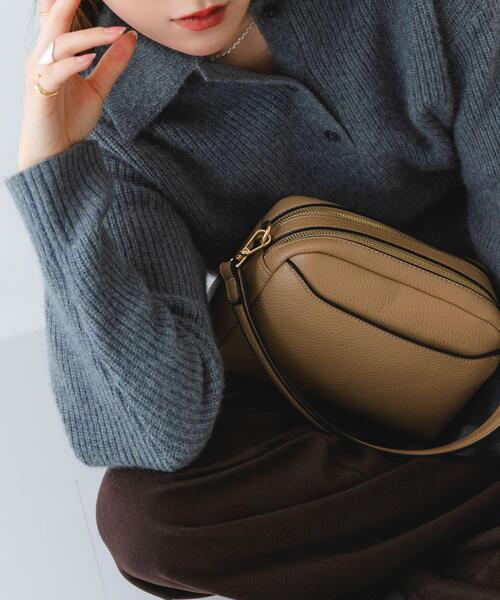 RODE SKO（ロデスコ）の「フロントポケットショルダーバッグ（ショルダーバッグ・レディース・ブルー/ブラック/ベージュ・ONE）」の22枚目の写真