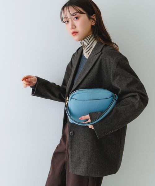 RODE SKO（ロデスコ）の「フロントポケットショルダーバッグ（ショルダーバッグ・レディース・ブルー/ブラック/ベージュ/グレー・ONE）」の14枚目の写真