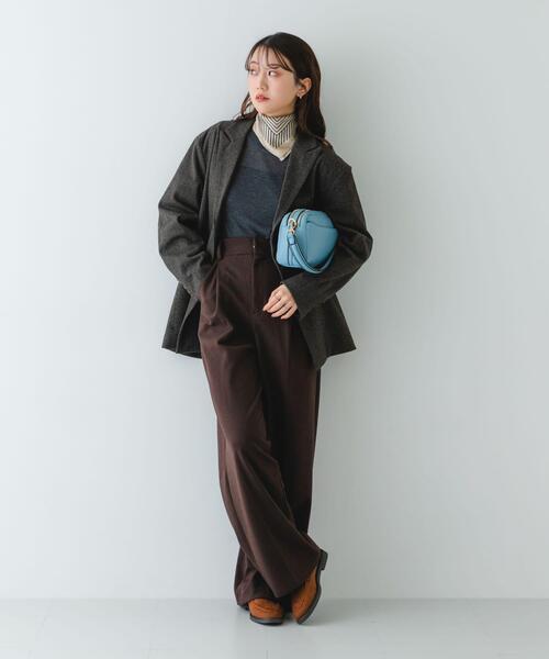 RODE SKO（ロデスコ）の「フロントポケットショルダーバッグ（ショルダーバッグ・レディース・ブルー/ブラック/ベージュ/グレー・ONE）」の12枚目の写真