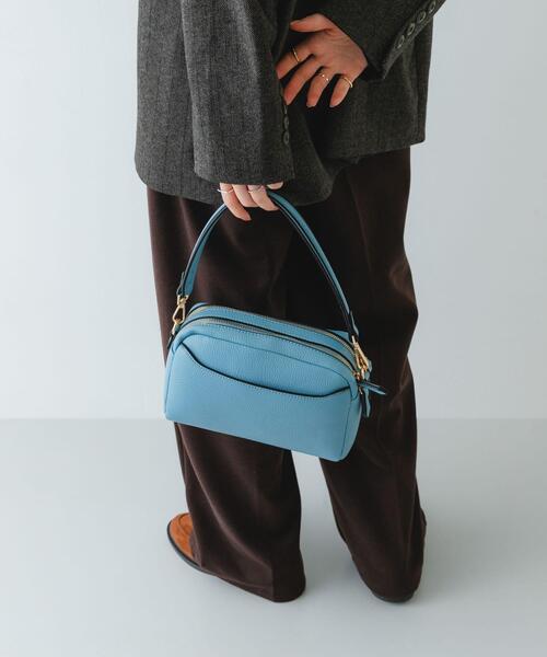 RODE SKO（ロデスコ）の「フロントポケットショルダーバッグ（ショルダーバッグ・レディース・ブルー/ブラック/ベージュ/グレー・ONE）」の11枚目の写真