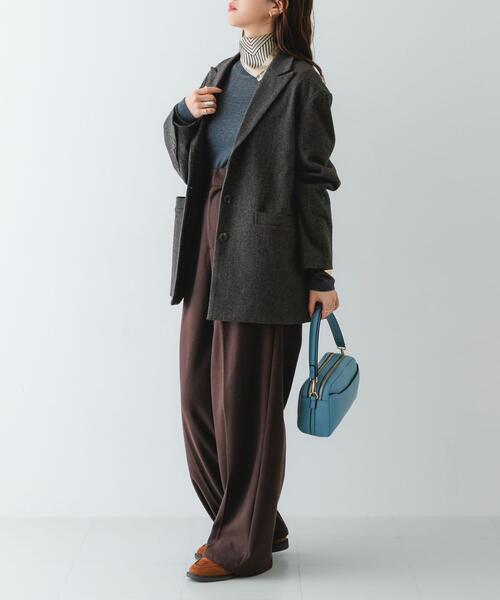 RODE SKO（ロデスコ）の「フロントポケットショルダーバッグ（ショルダーバッグ・レディース・ブルー/ブラック/ベージュ/グレー・ONE）」の9枚目の写真