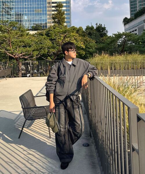 COSTUME O’CLOCK(コスチュームオクロック)の「カーブドツーウェイ航空ジャケットダークグレー COOSJP046DGRAY(ブルゾン・メンズ・その他・MEDIUM/SMALL/LARGE)」の12枚目の写真