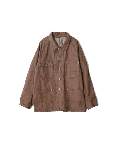 HORLISUN(ホーリーサン)の「Painter Denim Chore Jacket Brown(デニムジャケット・レディース・その他・SMALL/MEDIUM/LARGE)」の1枚目の写真