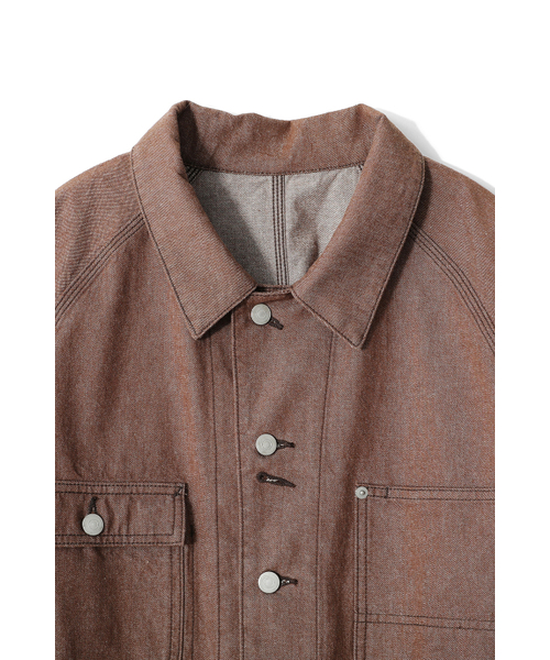 HORLISUN(ホーリーサン)の「Painter Denim Chore Jacket Brown(デニムジャケット・レディース・その他・SMALL/MEDIUM/LARGE)」の3枚目の写真