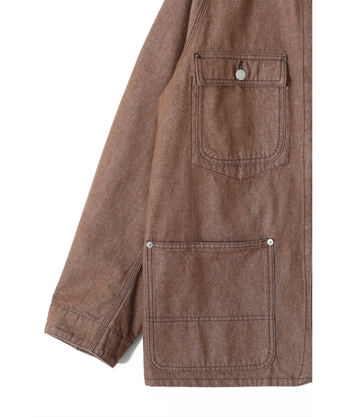 HORLISUN(ホーリーサン)の「Painter Denim Chore Jacket Brown(デニムジャケット・レディース・その他・SMALL/MEDIUM/LARGE)」の4枚目の写真