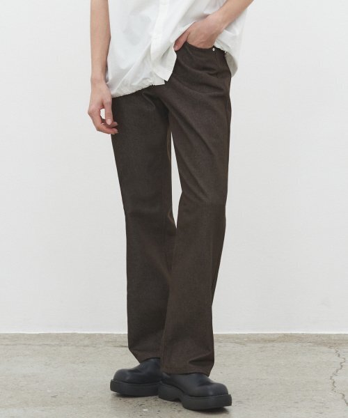 DECET(デケト)の「Dawn Semi Wide Jeans DCPT002CPBrown(デニムパンツ・レディース・その他・26/28/30/34/32)」の6枚目の写真